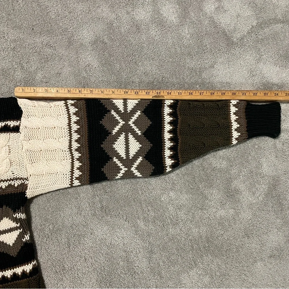 Vintage Northwest Territory Cable Knit Sweater Mens XL 100% Virgin Acrylic - Picture 9 of 15